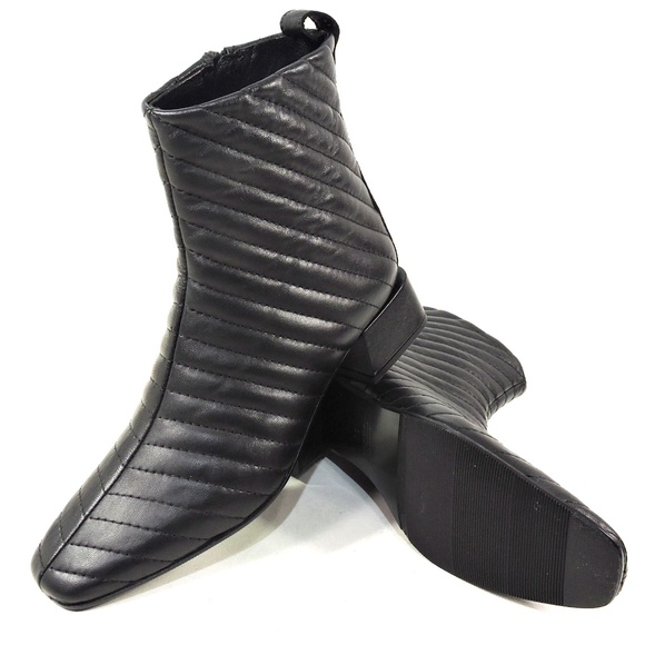 NAPOLEONI 🇮🇹 WOMEN'S BLACK SOFT LEATHER COMFORT ANKLE BOOTIE - Picture 7 of 8